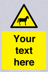 Custom warning horses